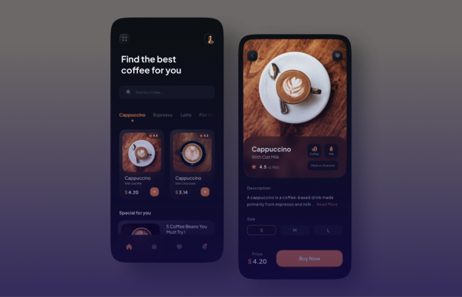 Mobile App Development for Coffee Shops & Online Delivery