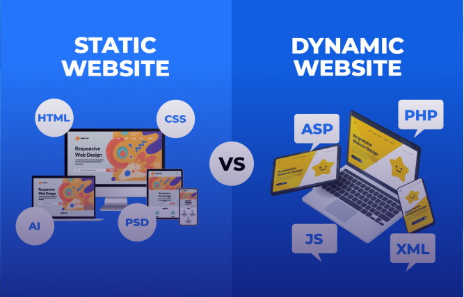 Types of websites: Static vs dynamic websites